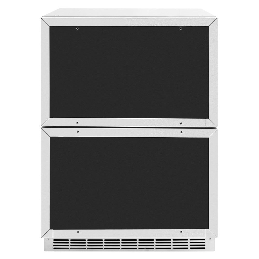 ZLINE Autograph Edition Touchstone 24-inch refrigerator, panel ready and champagne bronze accents RDSPOZ-24-CB, view 5