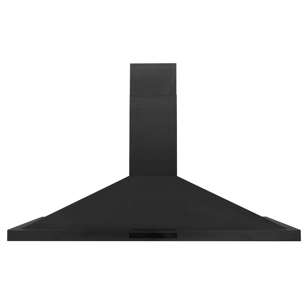 ZLINE Convertible Vent 48-inch range hood in black stainless steel BSKBN-48, front view