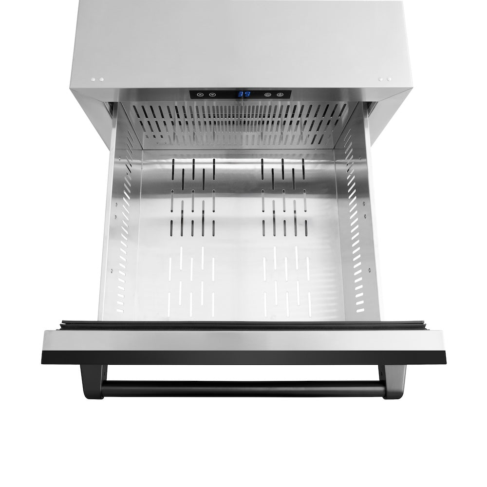 ZLINE Touchstone 24-inch refrigerator in black stainless steel RDSO-BS-24, detail
