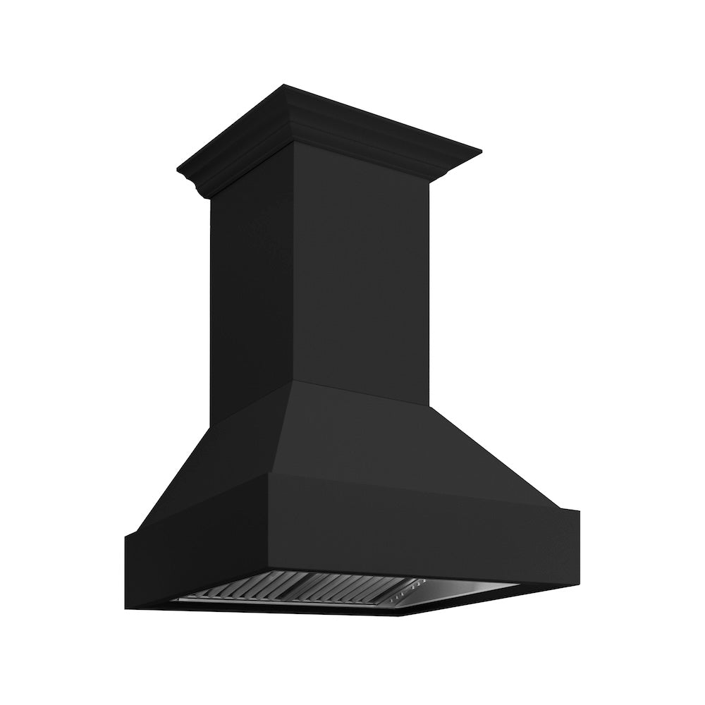 ZLINE Wooden 30-inch range hood in rustic black 355CC-30, view 3