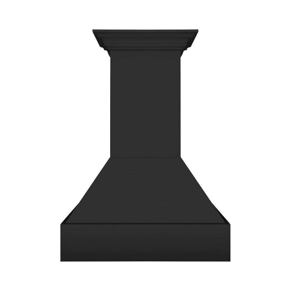 ZLINE Wooden 36-inch range hood in rustic black 355CC-36