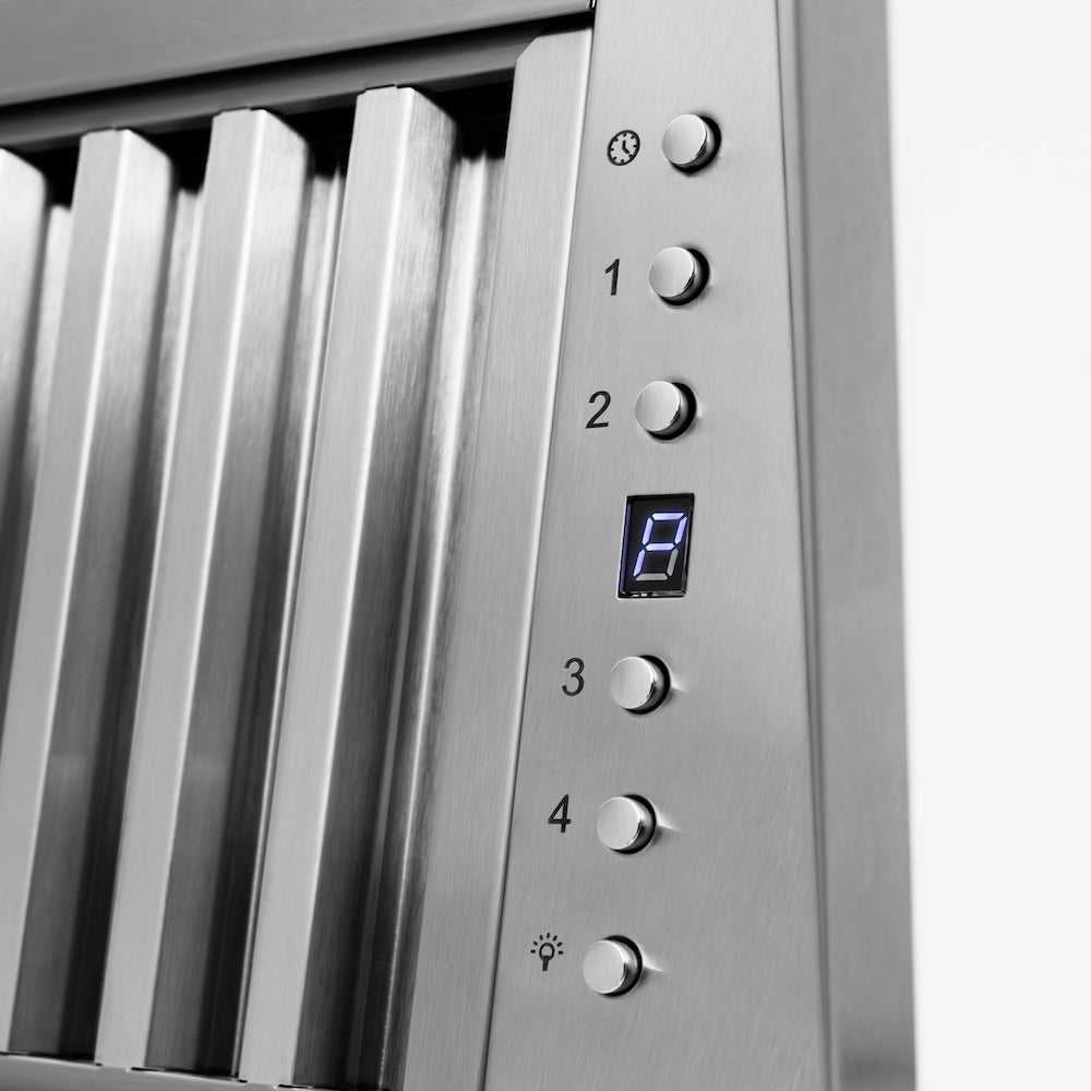 ZLINE Wooden 30-inch range hood in rustic bright white 355WW-30, detail