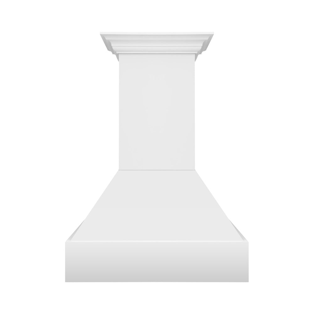 ZLINE Wooden 36-inch range hood in rustic bright white 355WW-36
