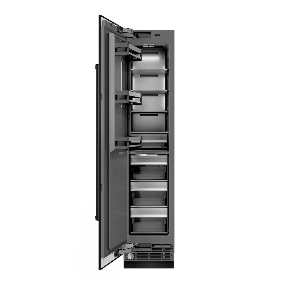ZLINE 18-inch freezer in black stainless steel with graphite gray interior RCFVL-BS-18