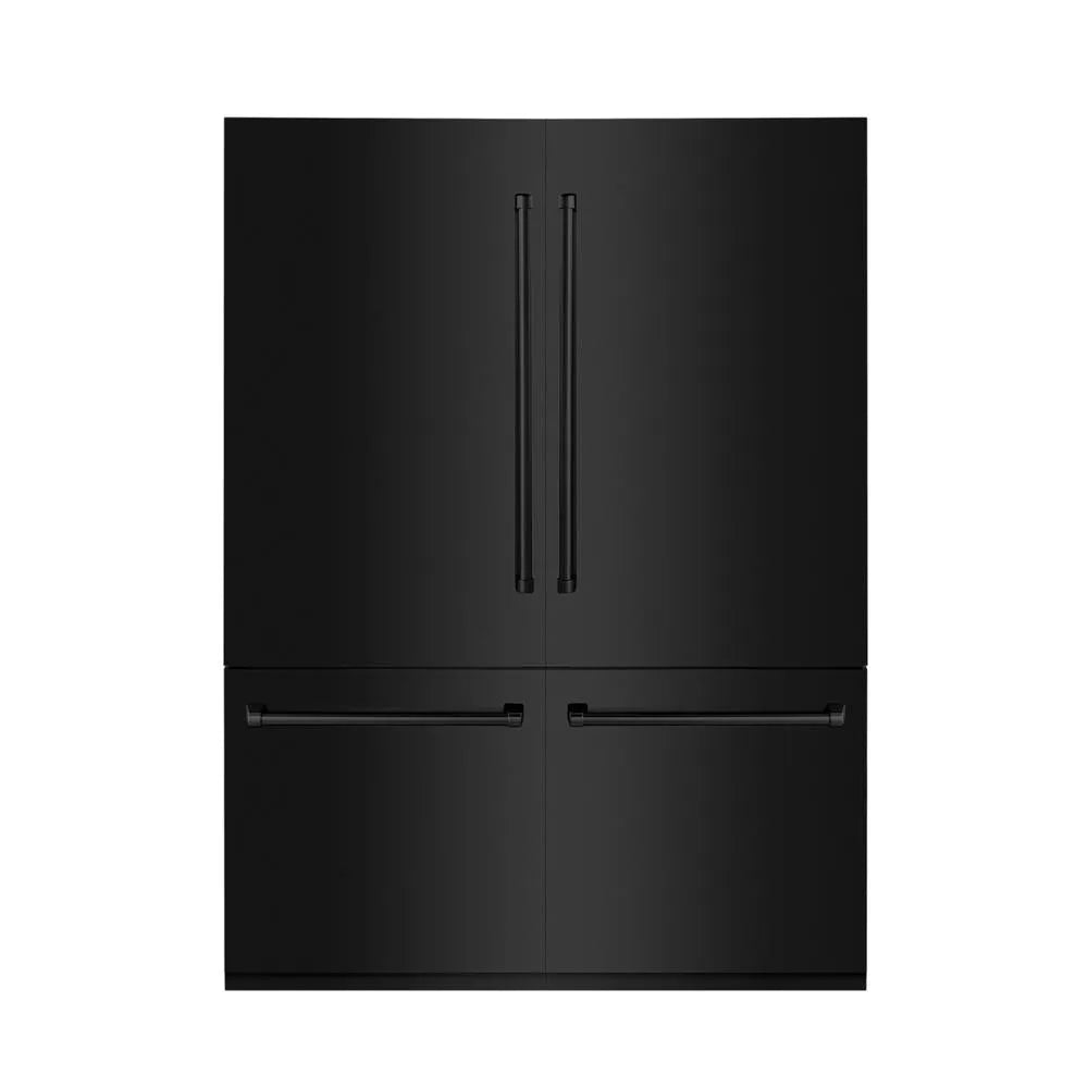 ZLINE 60-inch refrigerator in black stainless steel with bright white interior RBIV-BS-60