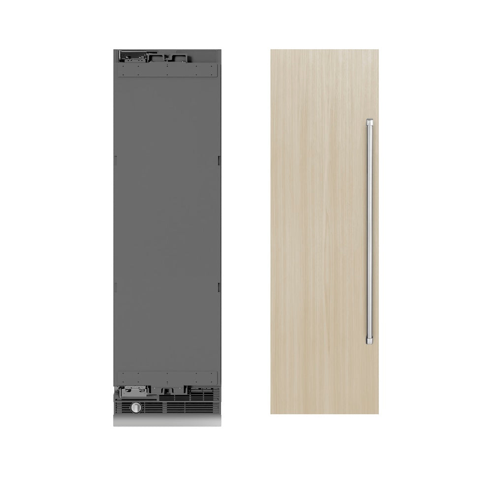 ZLINE 24-inch freezer, panel ready with graphite gray interior RBCFV-24, view 7