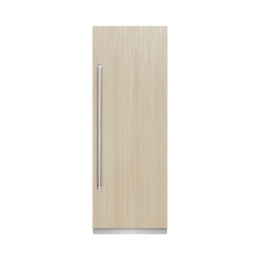 ZLINE 30-inch refrigerator, panel ready with graphite gray interior RBCRV-30, front view