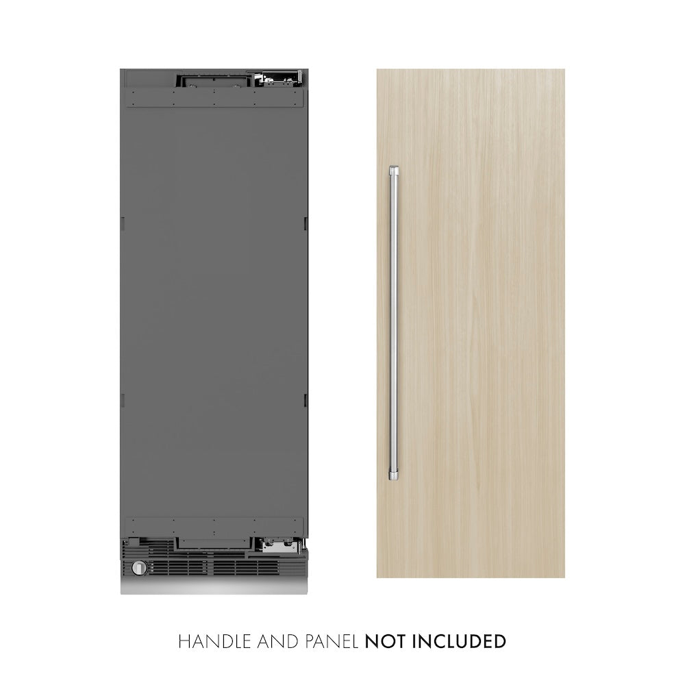ZLINE 30-inch refrigerator, panel ready with graphite gray interior RBCRV-30, view 2