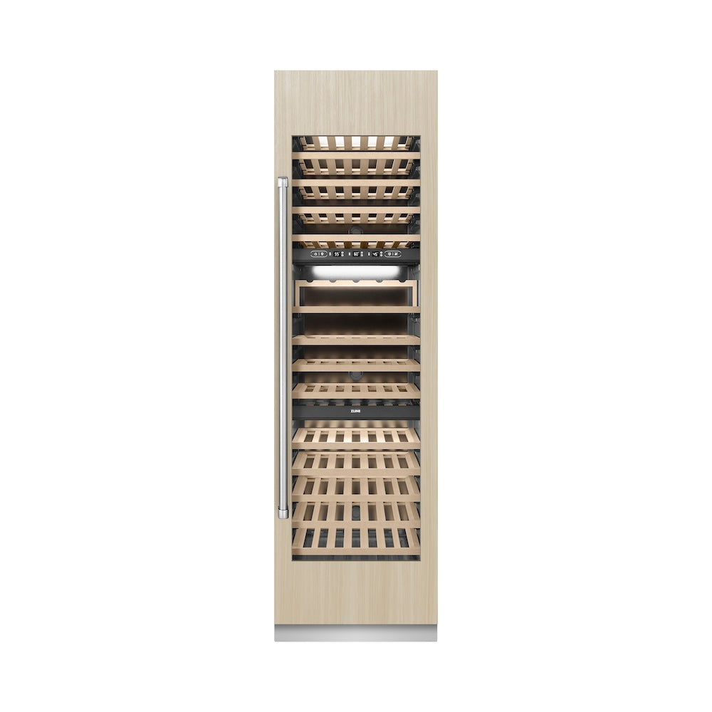 ZLINE 24-inch wine cooler, panel ready with graphite gray interior RBCWV-24, front view