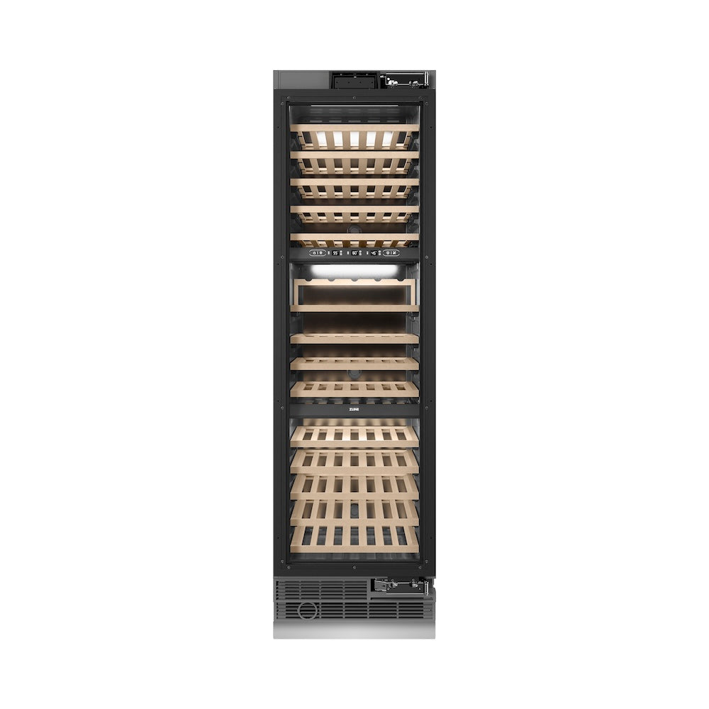 ZLINE 24-inch wine cooler, panel ready with graphite gray interior RBCWV-24, front view