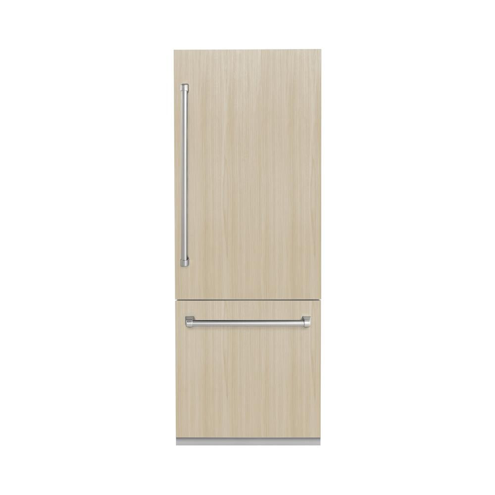 ZLINE 30-inch refrigerator, panel ready with graphite gray interior GRBIV-30, front view