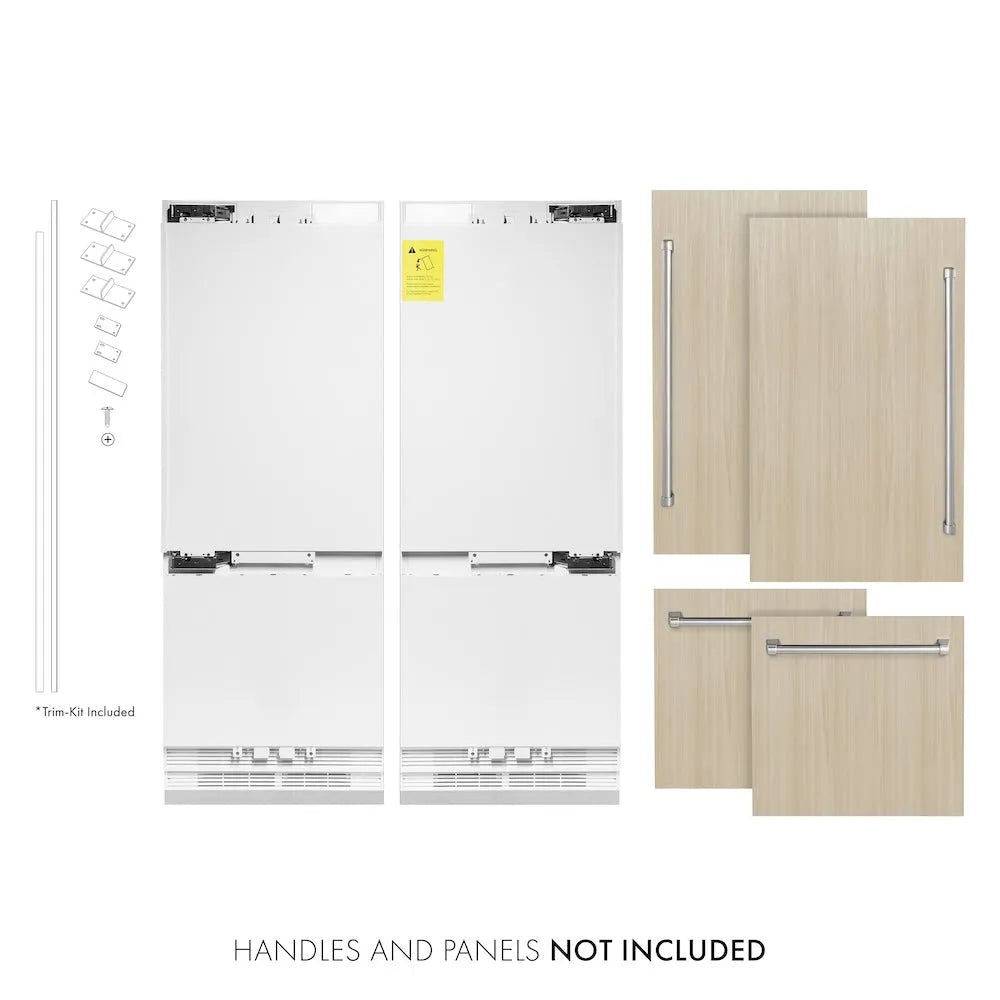 ZLINE 60-inch refrigerator, panel ready with bright white interior RBIV-60