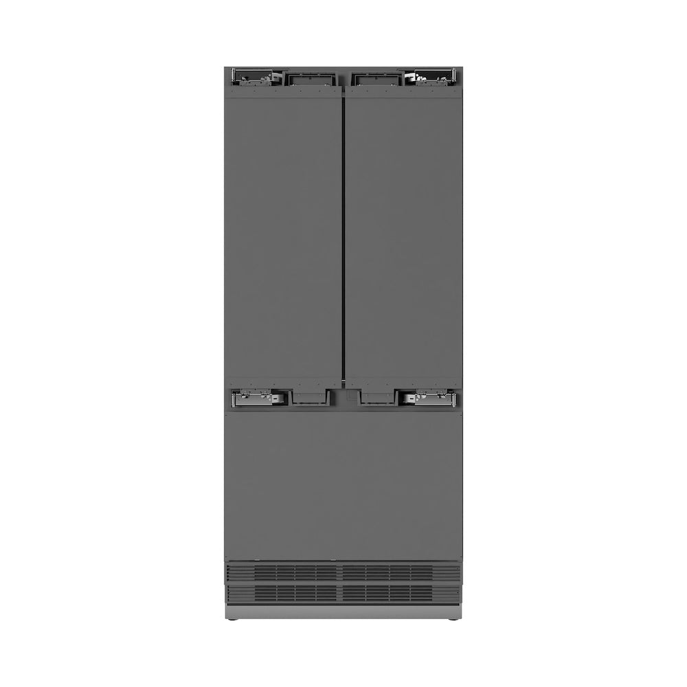 ZLINE 36-inch refrigerator, panel ready with stainless steel interior SRBIV-36, front view