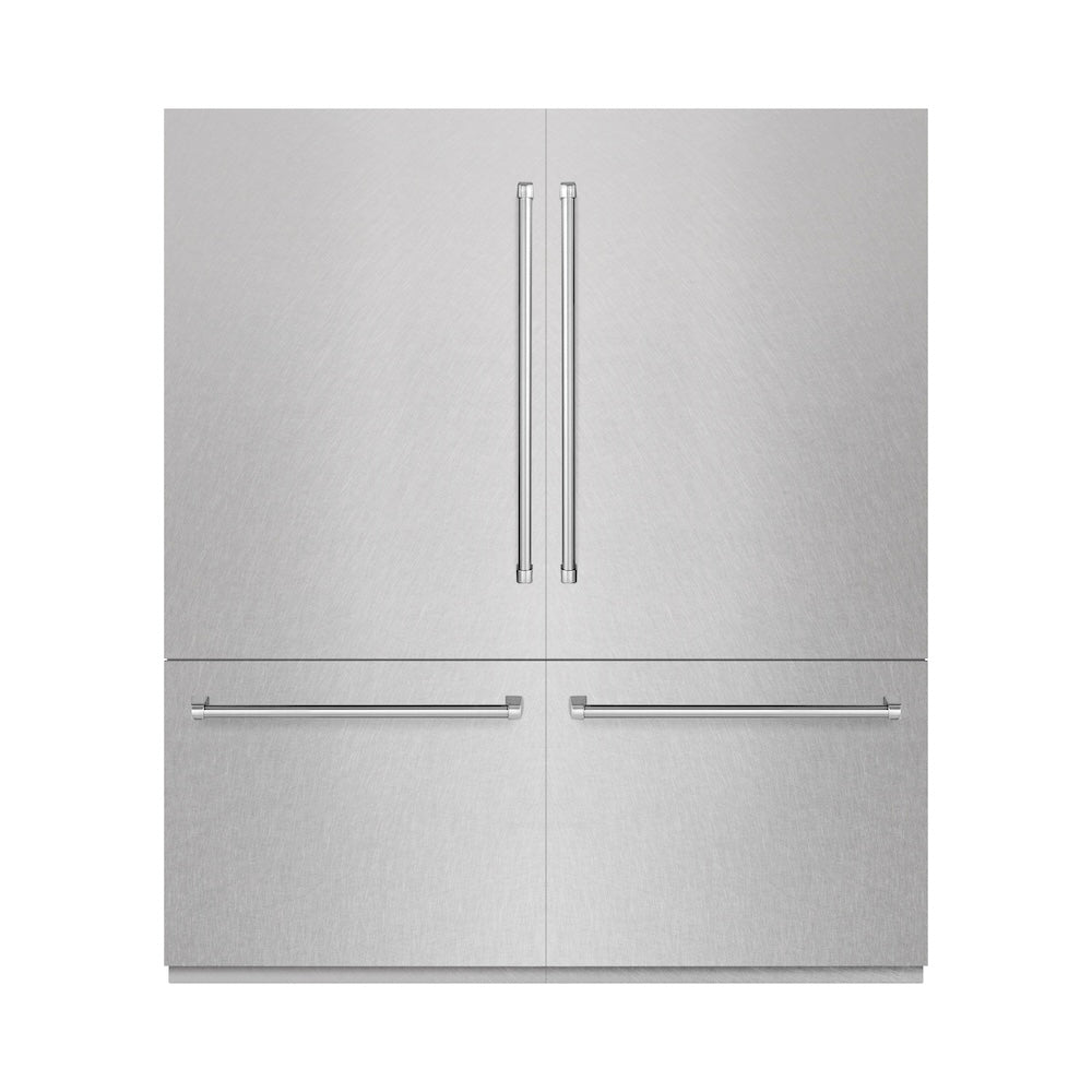 ZLINE 72-inch refrigerator in satin stainless steel with bright white interior RBIT-SN-72
