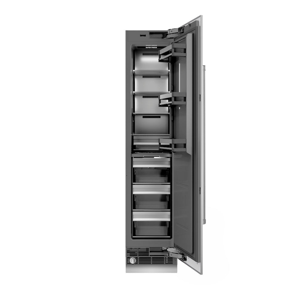 ZLINE 18-inch freezer in stainless steel with graphite gray interior RCFVR-304-18