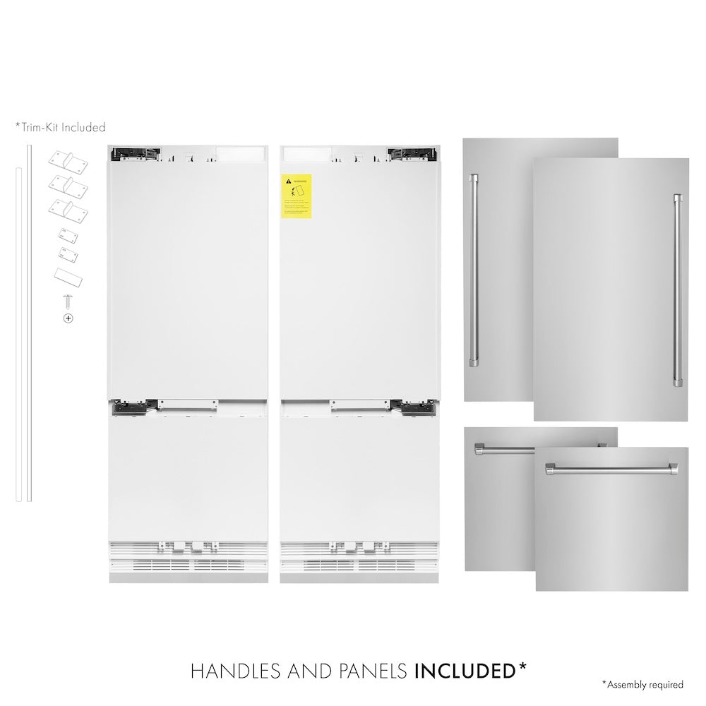 ZLINE 60-inch refrigerator in stainless steel RBIV-304-60, front view