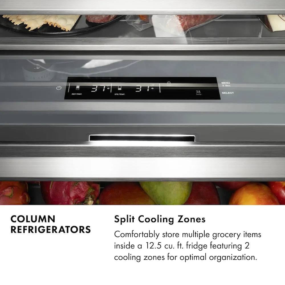 ZLINE 24-inch refrigerator, panel ready with graphite gray interior RBCRV-24, view 5