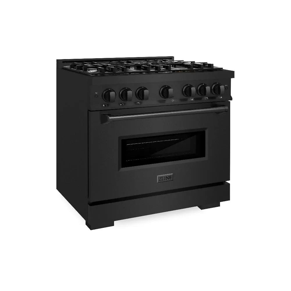 ZLINE Classic 36-inch range in black stainless steel CDRB-36