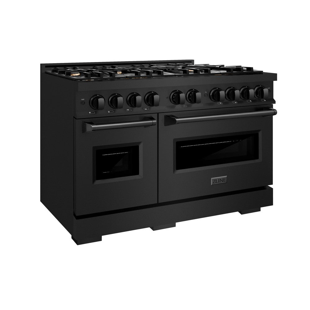 ZLINE Classic 48-inch range in black stainless steel CDRB-BR-48