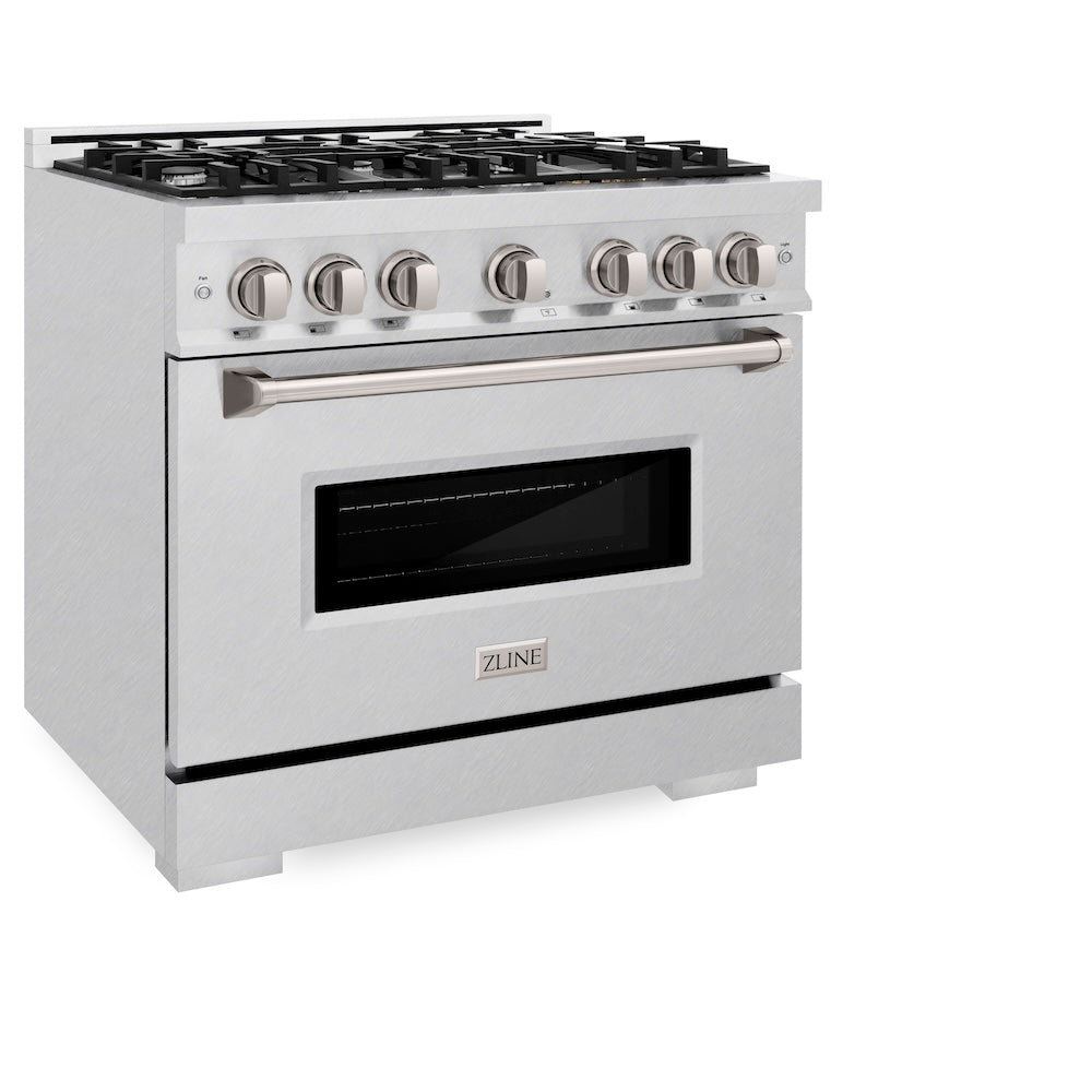 ZLINE Classic 36-inch range in satin stainless steel CDRS-36, view 5