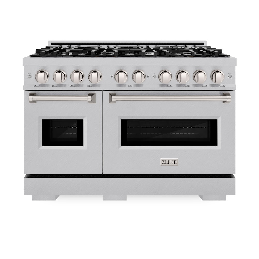 ZLINE Classic 48-inch range in satin stainless steel CDRS-48, front view