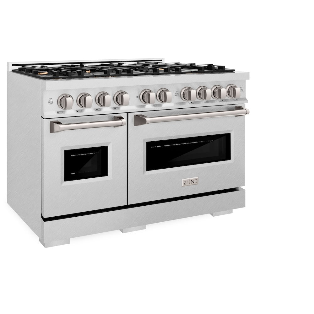 ZLINE Classic 48-inch range in satin stainless steel CDRS-BR-48, view 4