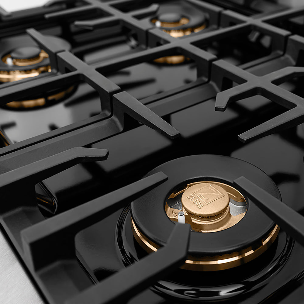 ZLINE Classic 30-inch rangetop in satin stainless steel PCRTS-30, from above