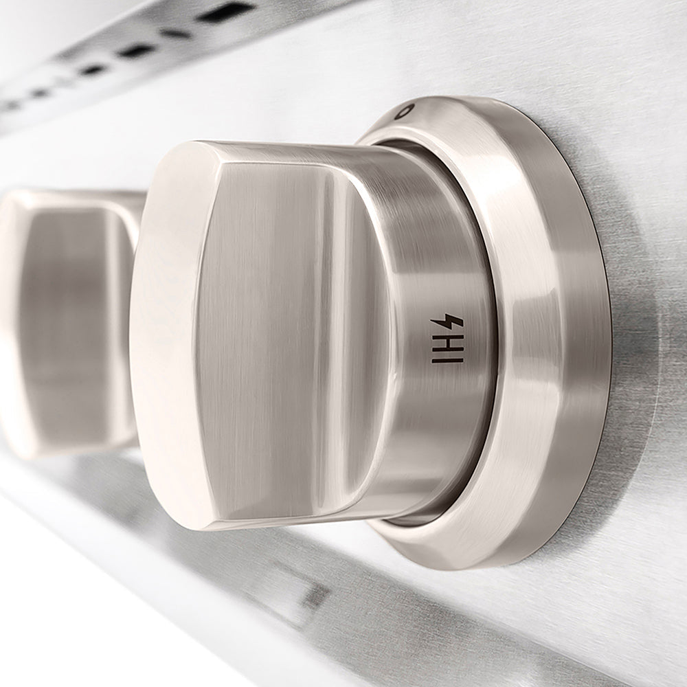 ZLINE Classic 30-inch rangetop in satin stainless steel PCRTS-30, from above