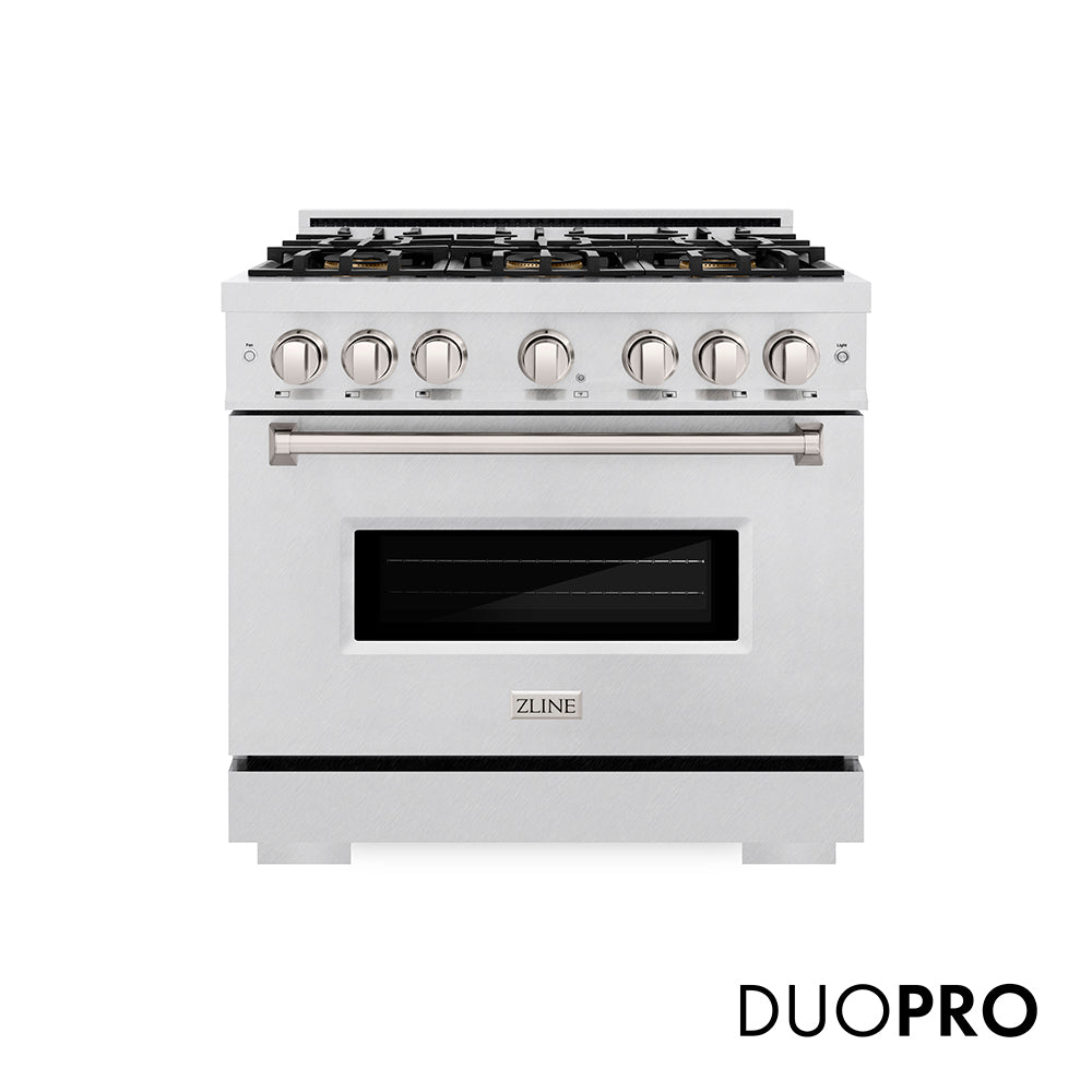 ZLINE Classic 36-inch range in satin stainless steel PCDRS-36
