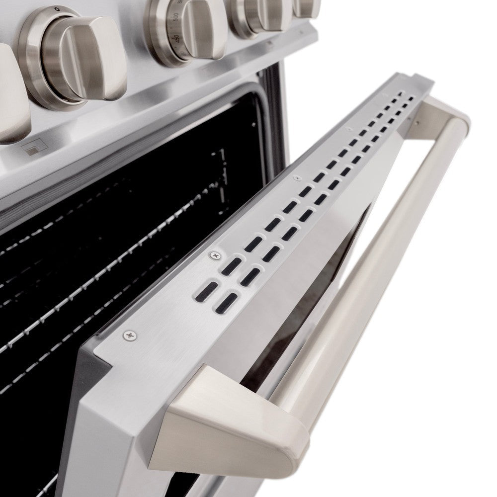 ZLINE Classic 30-inch range in stainless steel CDR-BR-30, detail