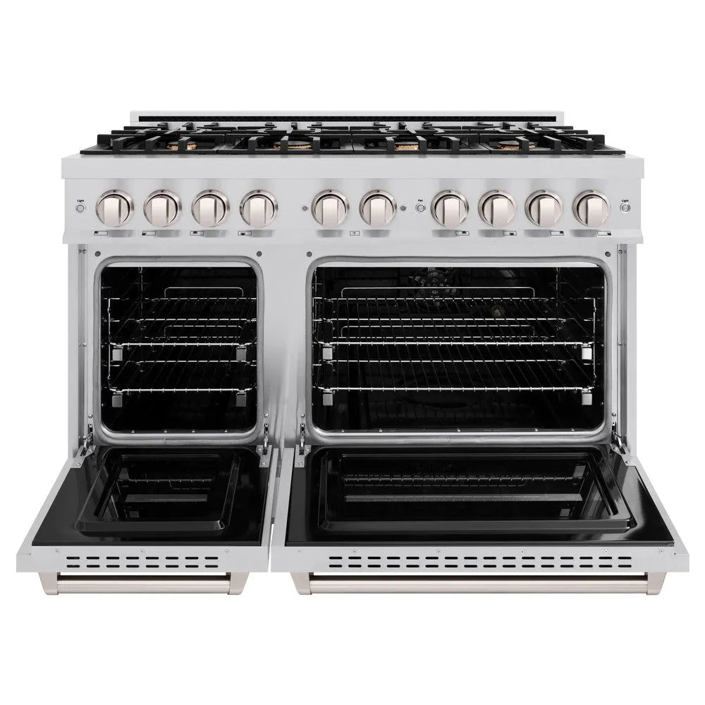 ZLINE Classic 48-inch range in stainless steel CGR-BR-48, front view