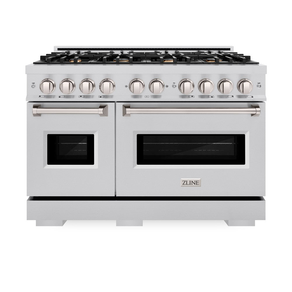ZLINE Classic 48-inch range in stainless steel CGR-BR-48, front view