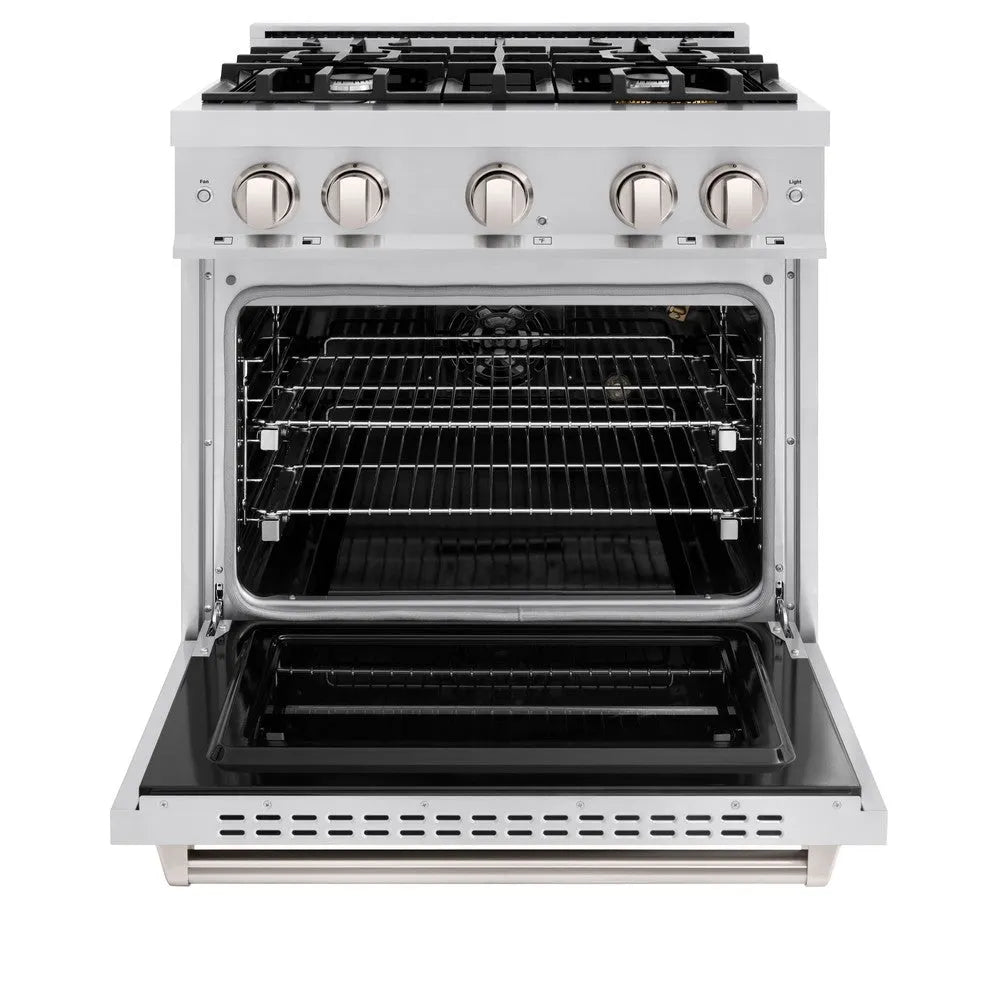 ZLINE Classic 30-inch range in stainless steel CGR30, front view