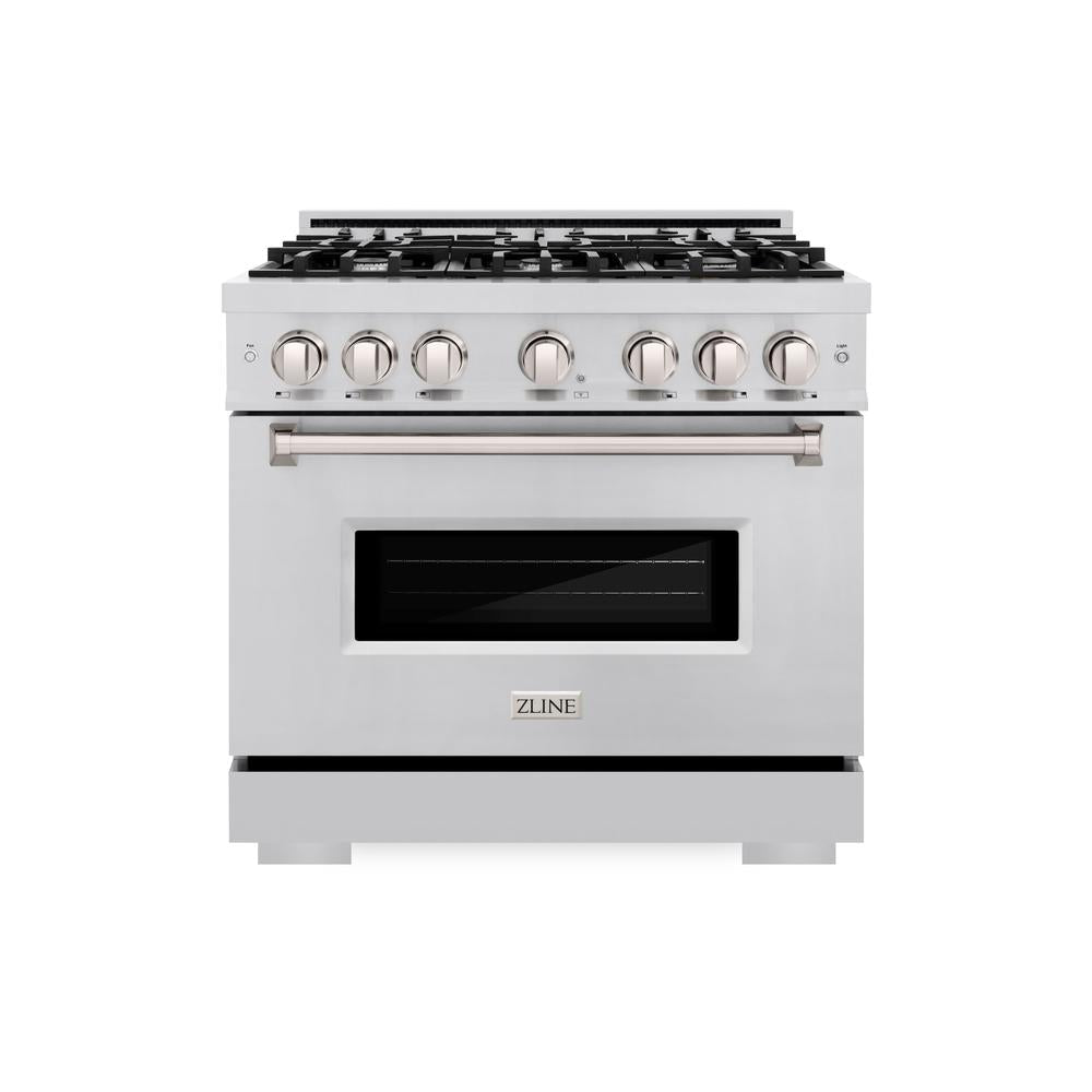 ZLINE Classic 36-inch range in stainless steel CDR36, front view