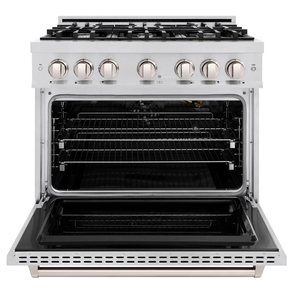 ZLINE Classic 36-inch range in stainless steel CDR36, front view