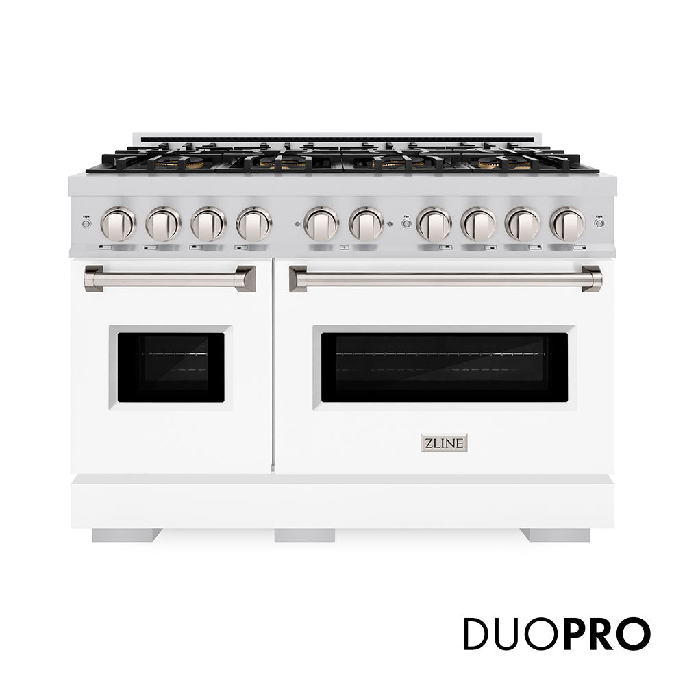 ZLINE Classic 48-inch range in white matte PCDR-WM-48