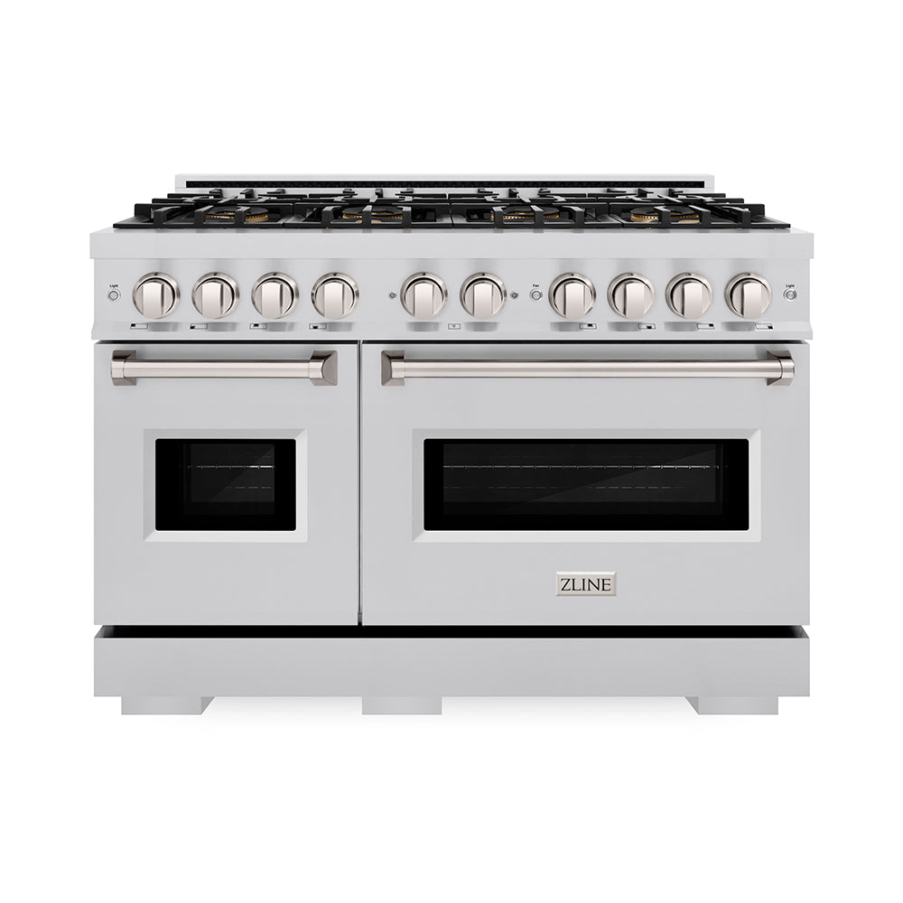 ZLINE Classic 48-inch range in stainless steel PCDR48, front view