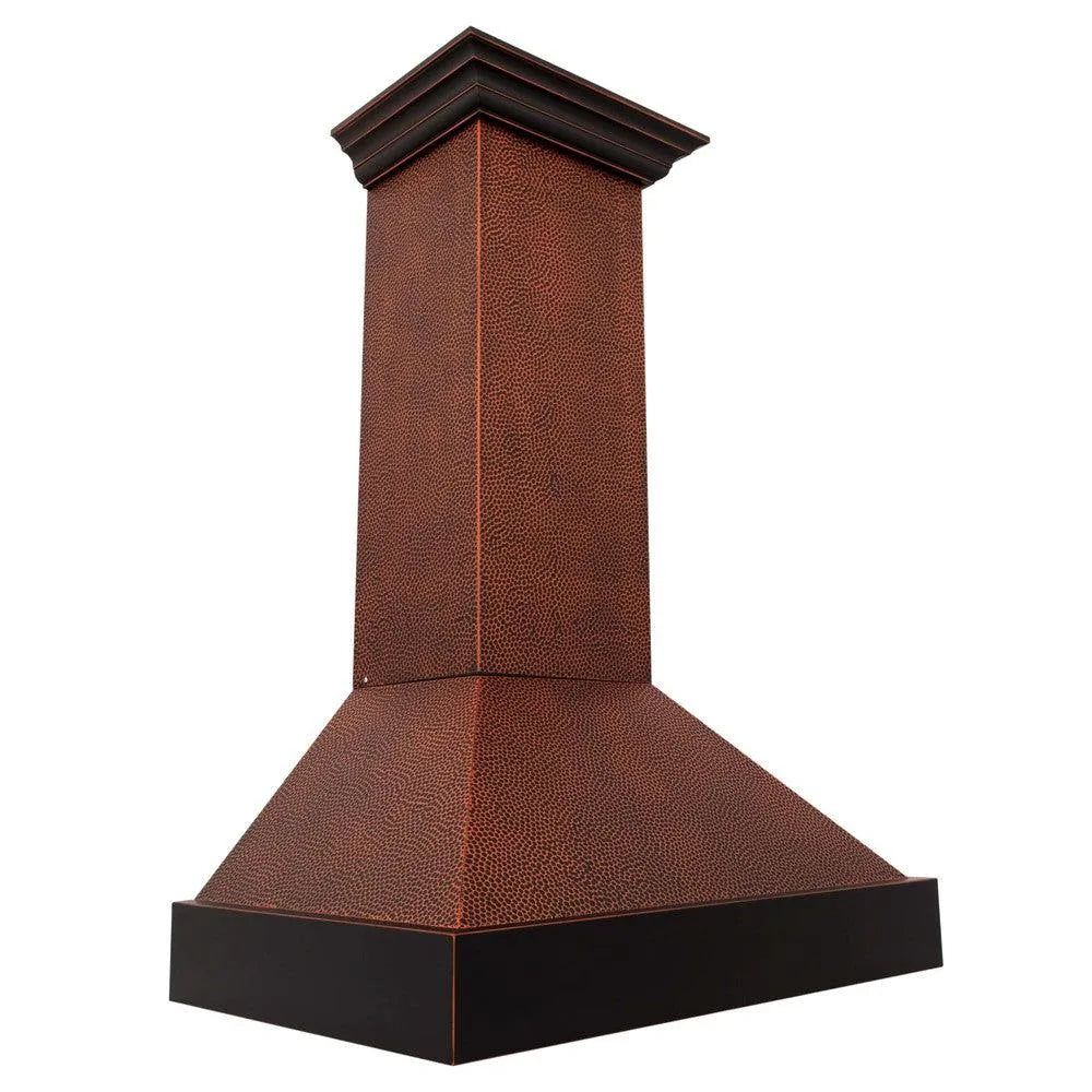 ZLINE Designer 36-inch range hood in hand-hammered copper 655-HBXXX-36