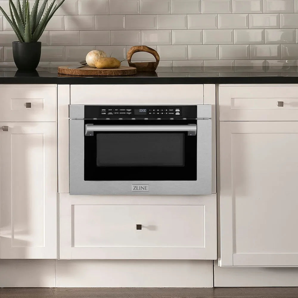 ZLINE 24-inch microwave in satin stainless steel MWD-1-SS-H, view 2