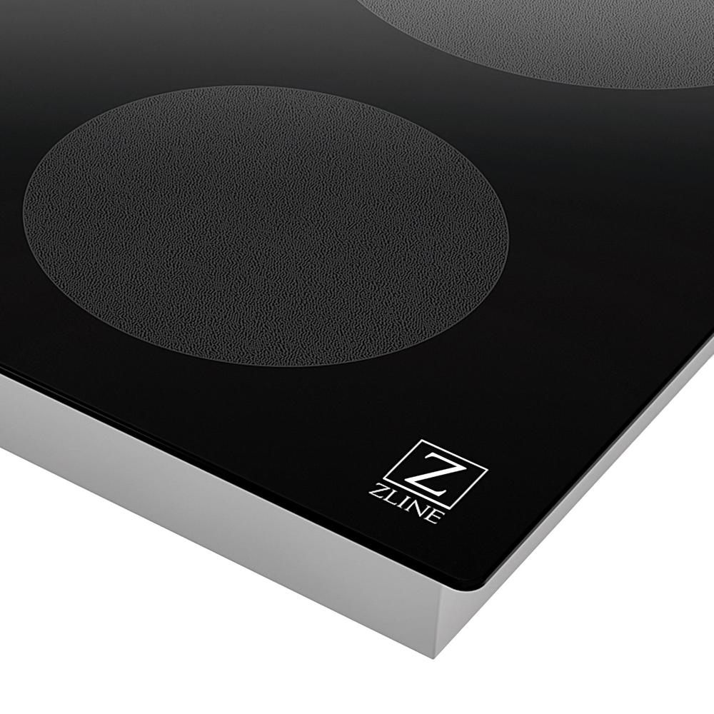 ZLINE 36-inch cooktop in stainless steel RCIND-36, from above