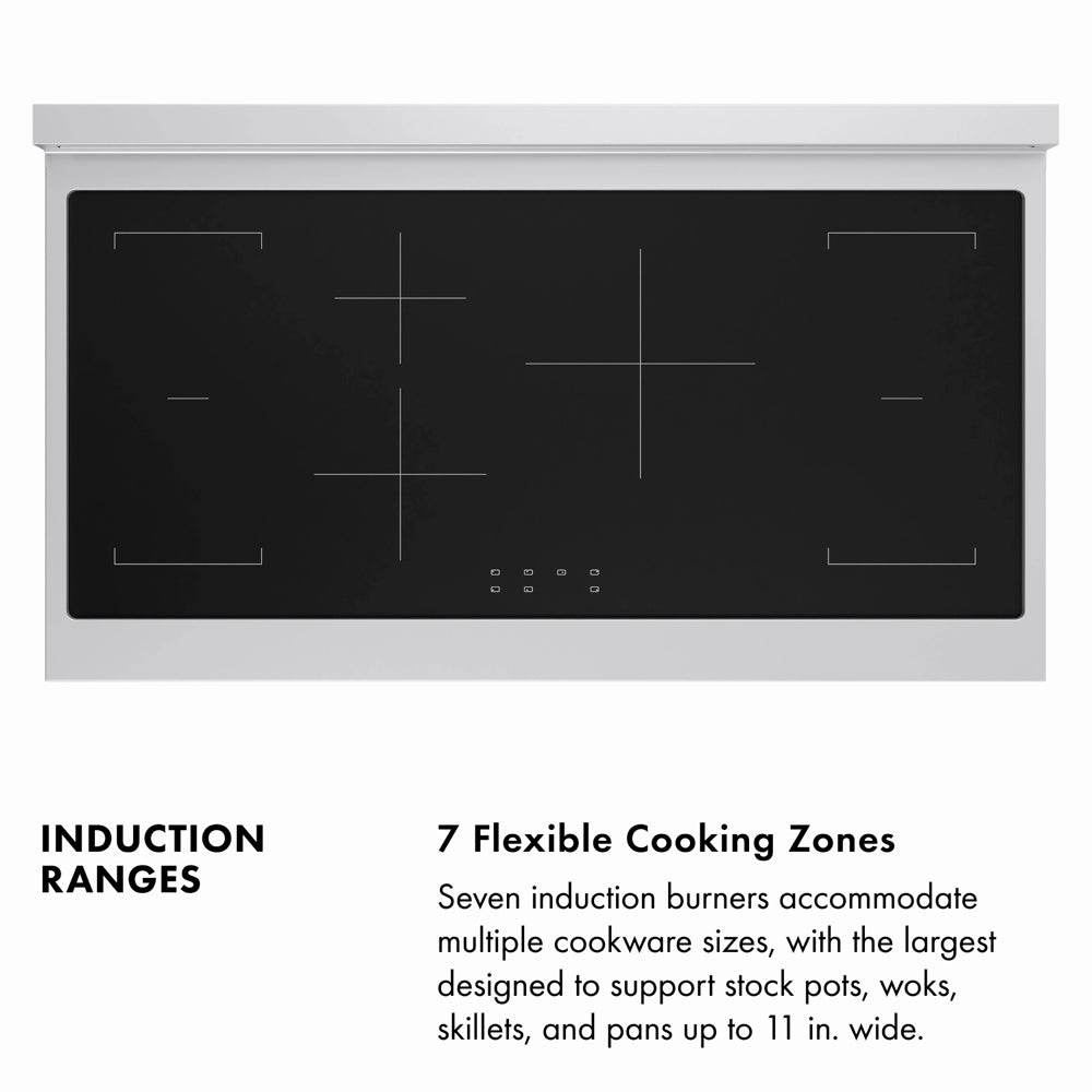 ZLINE Autograph Edition Paramount 48-inch range in stainless steel with black matte door and polished gold accents SINRZ-BLM-48-G, view 4