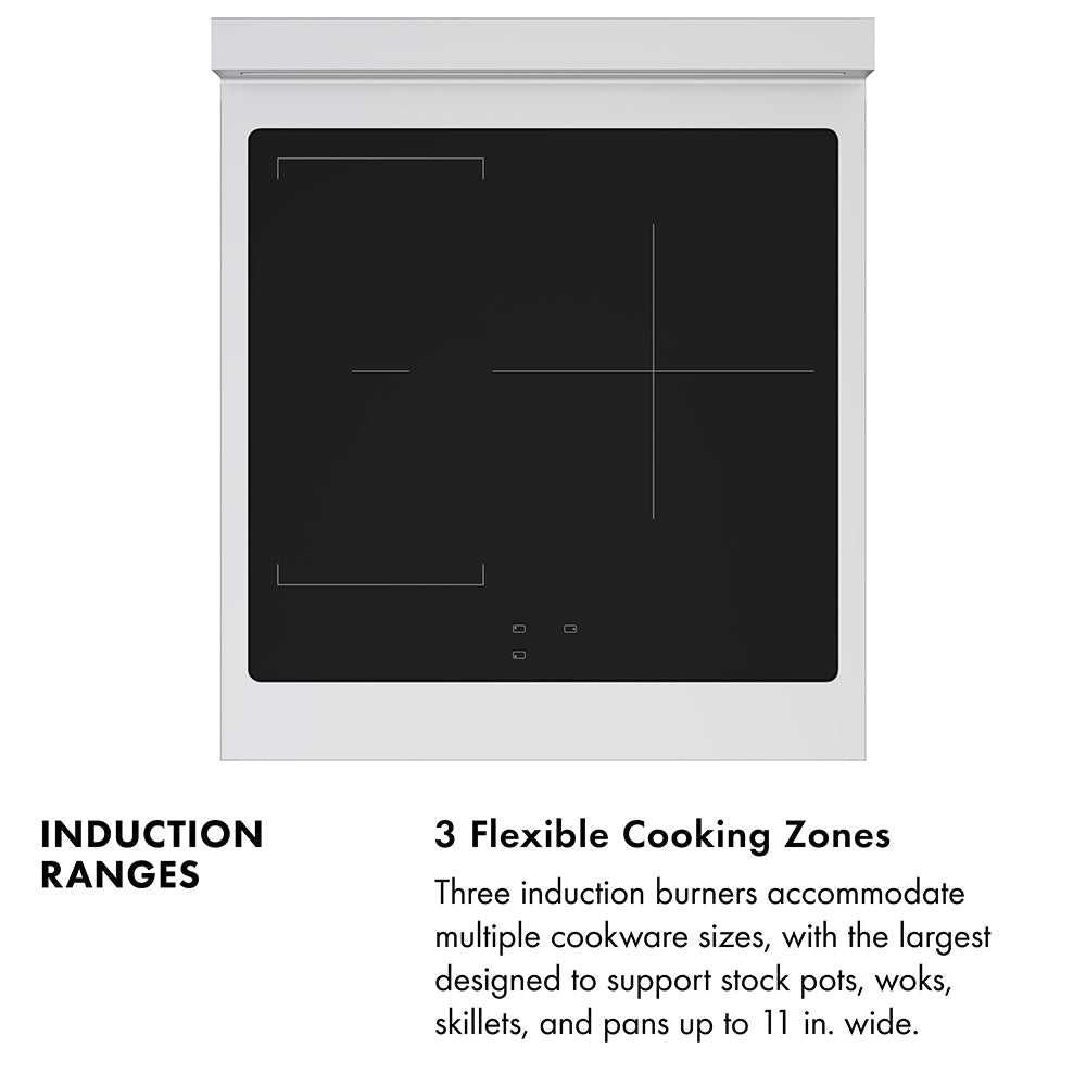 ZLINE Paramount 24-inch range in stainless steel with black matte door SINR-BLM-24, view 3
