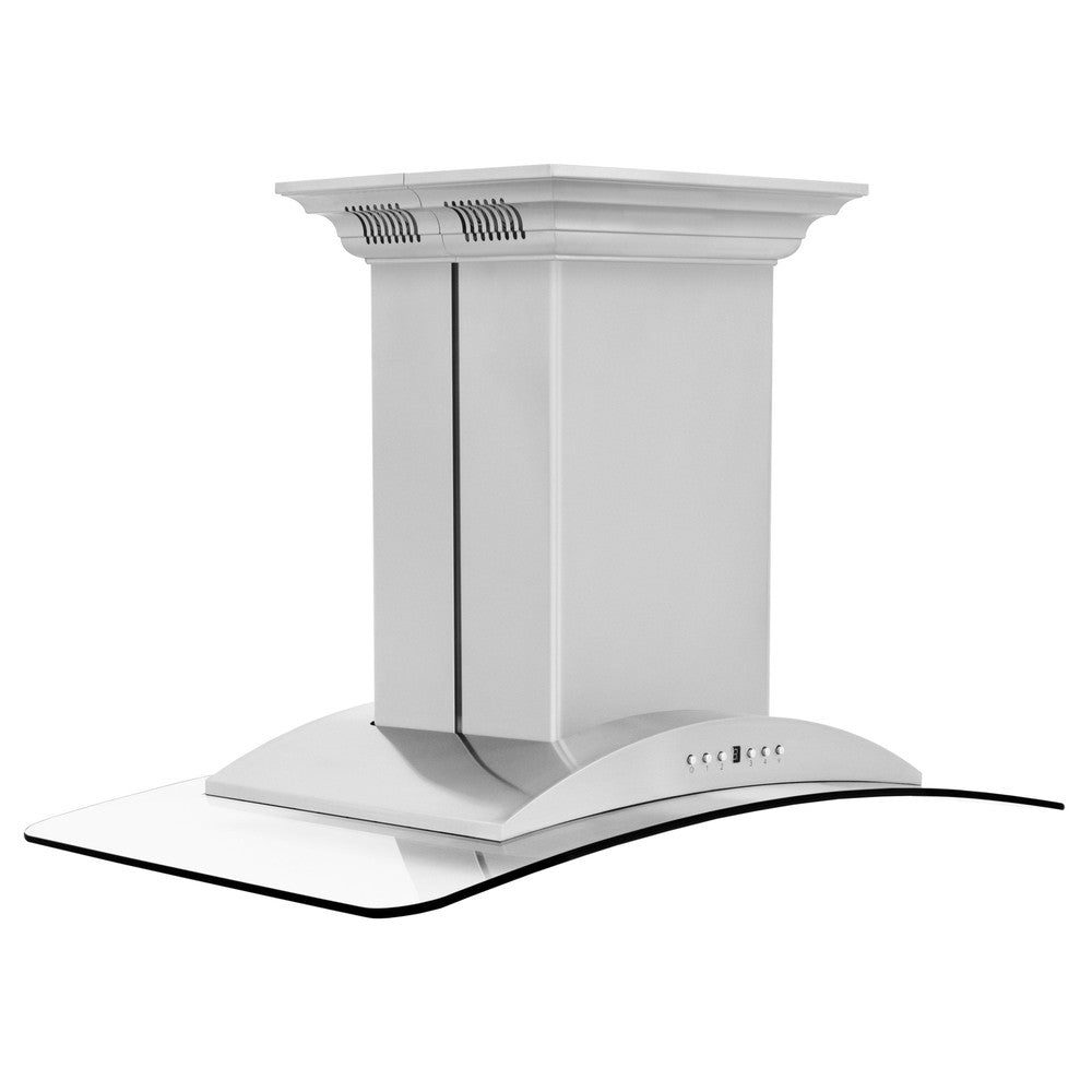 ZLINE CrownSound 30-inch range hood in stainless steel GL9ICRN-BT-30, side view