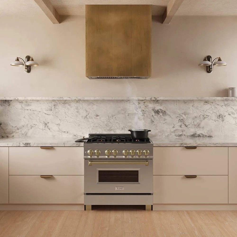 ZLINE DuraMount 34-inch range hood in stainless steel 683-34, front view