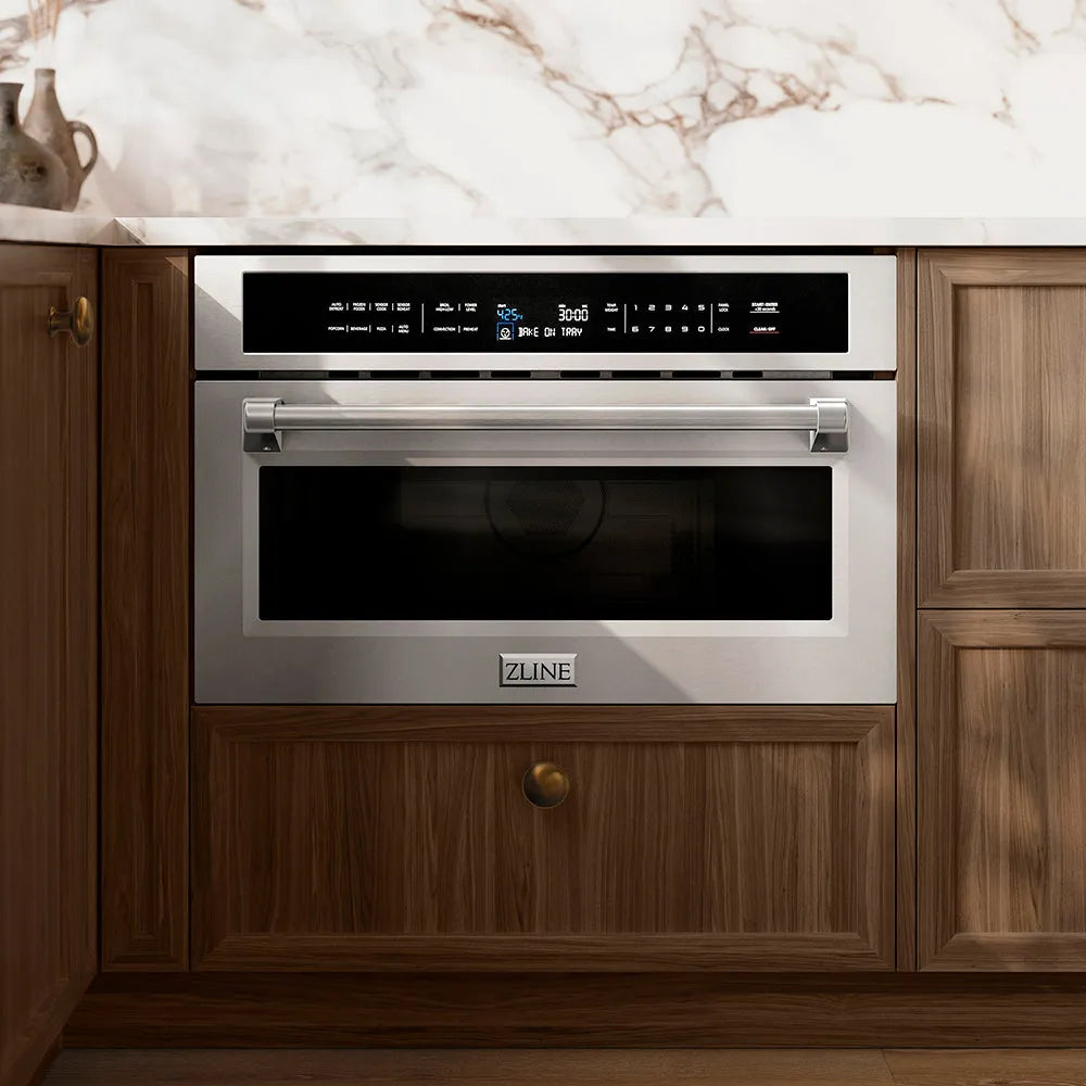 ZLINE 30-inch microwave in stainless steel MWO-30, front view