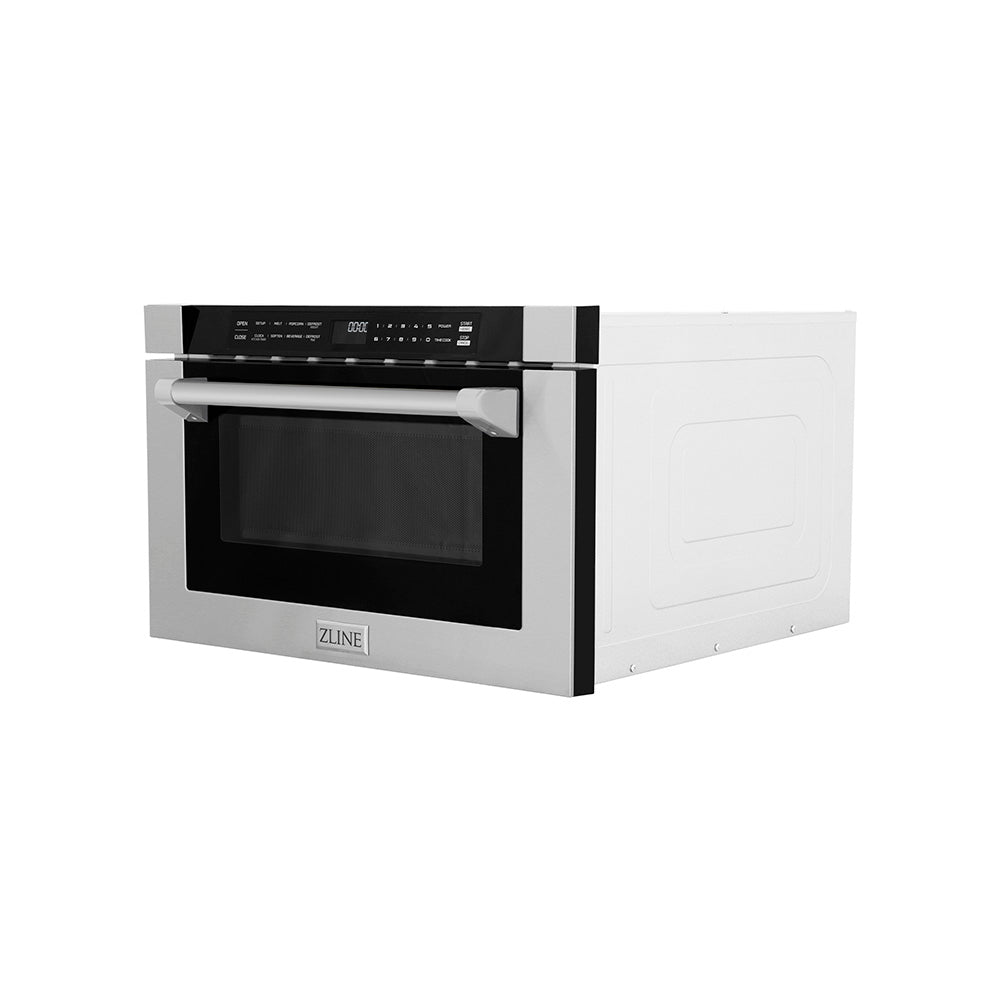 ZLINE 24-inch microwave in stainless steel MWD-1-H, side view