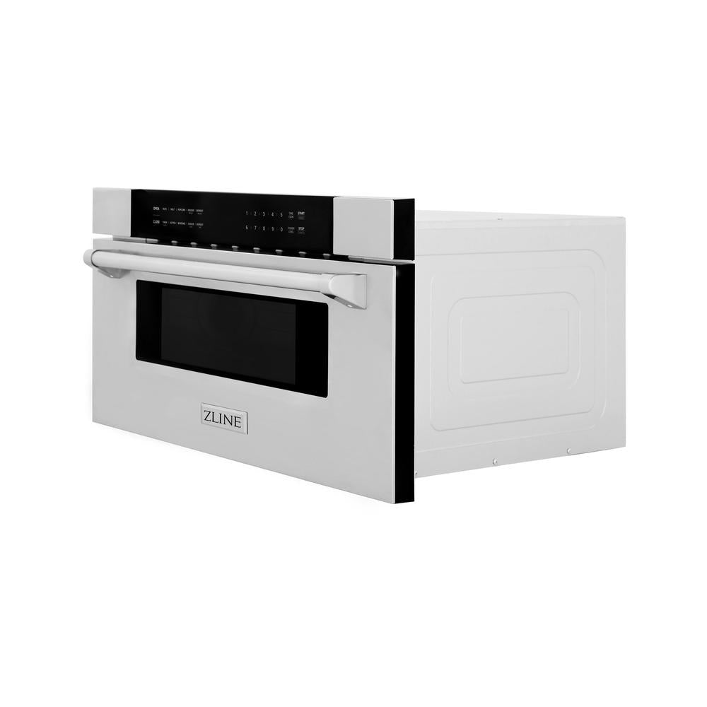 ZLINE 30-inch microwave in stainless steel MWD-30, side view