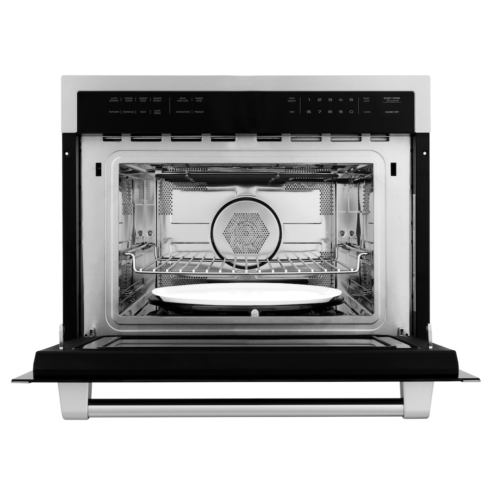 ZLINE 24-inch microwave in stainless steel MWO-24, front view