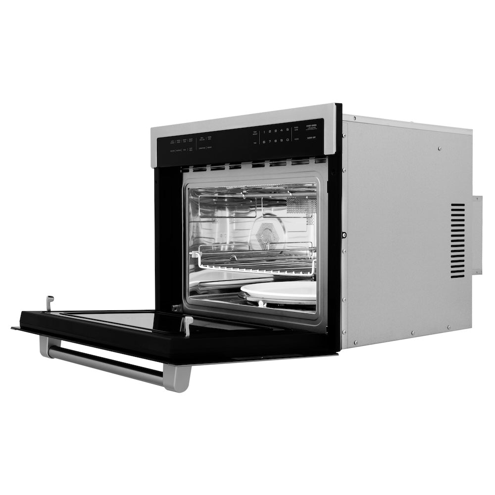 ZLINE 24-inch microwave in stainless steel MWO-24, door open