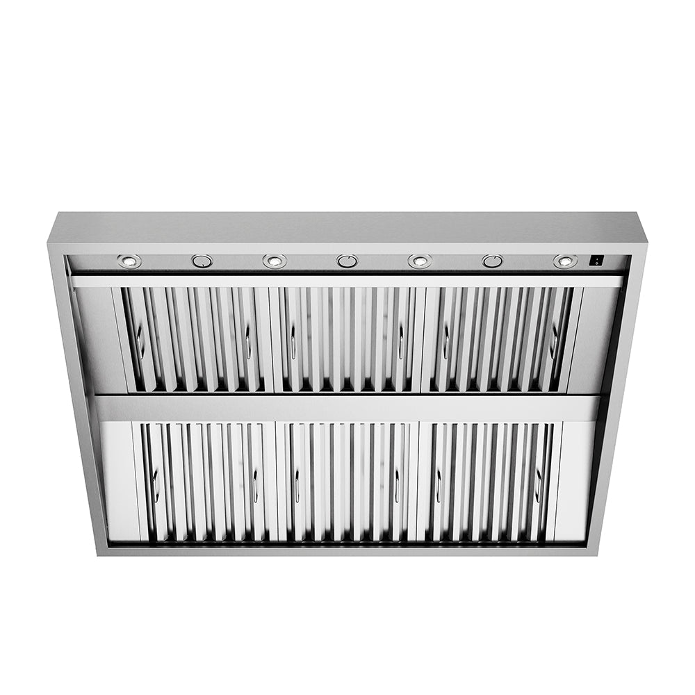 ZLINE Outdoor 48-inch range hood in stainless steel GOU2-48, front view